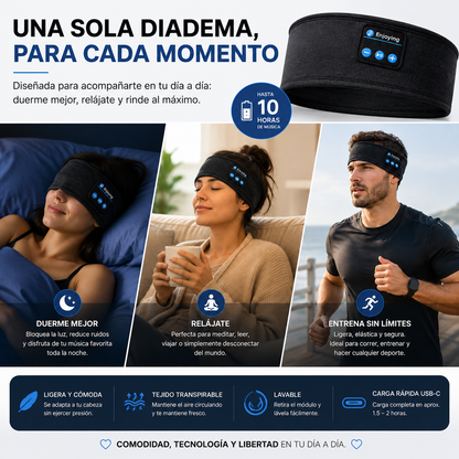 Diadema Bluetooth | Duerme, Entrena y Disfruta